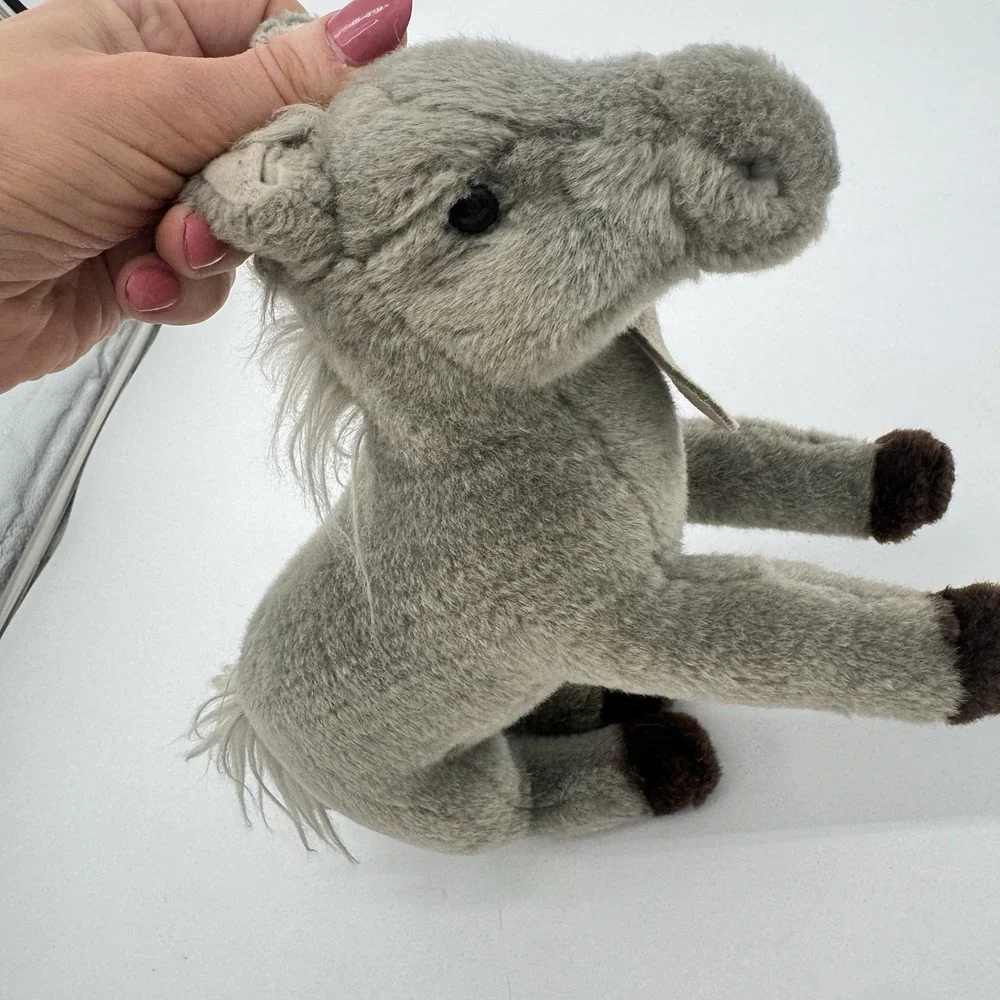 Russ Berrie‎ Yomiko Classics Stallion Horse Plush Gray White Mane Stuffed Animal